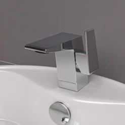 ALFI Polished Chrome Modern Single Hole Bathroom Faucet, AB1470-PC