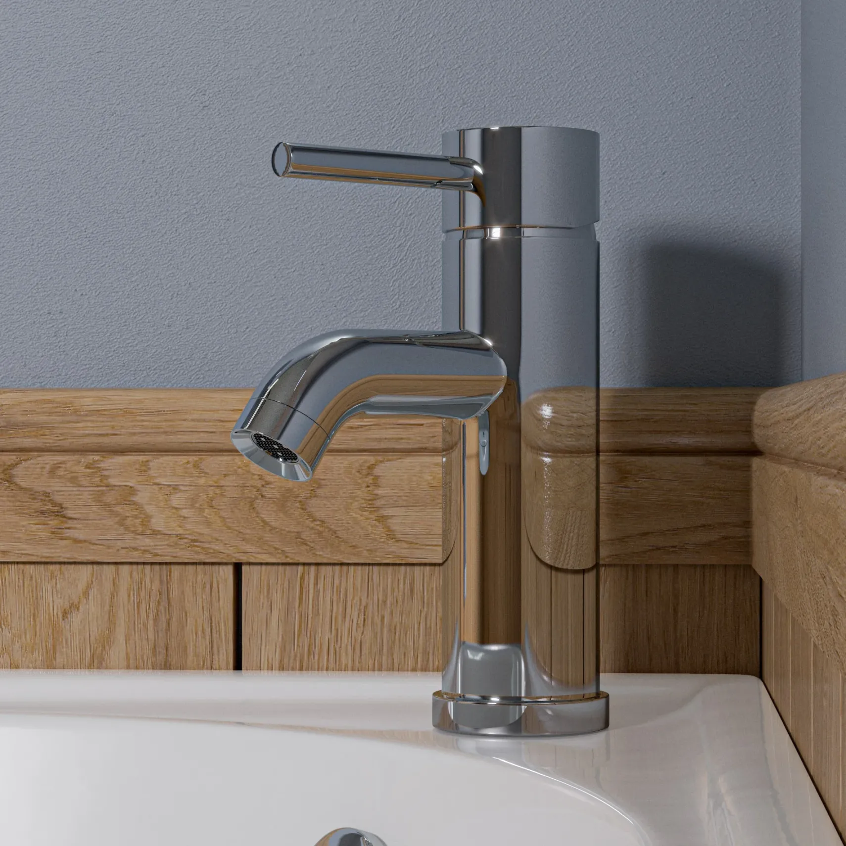 ALFI Polished Chrome Single Lever Bathroom Faucet, AB1433-PC