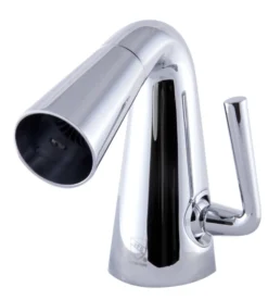 ALFI Polished Chrome Single Hole Cone Waterfall Bathroom Faucet, AB1788-PC