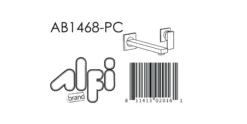 ALFI Polished Chrome Single Lever Wallmount Bathroom Faucet, AB1468-PC