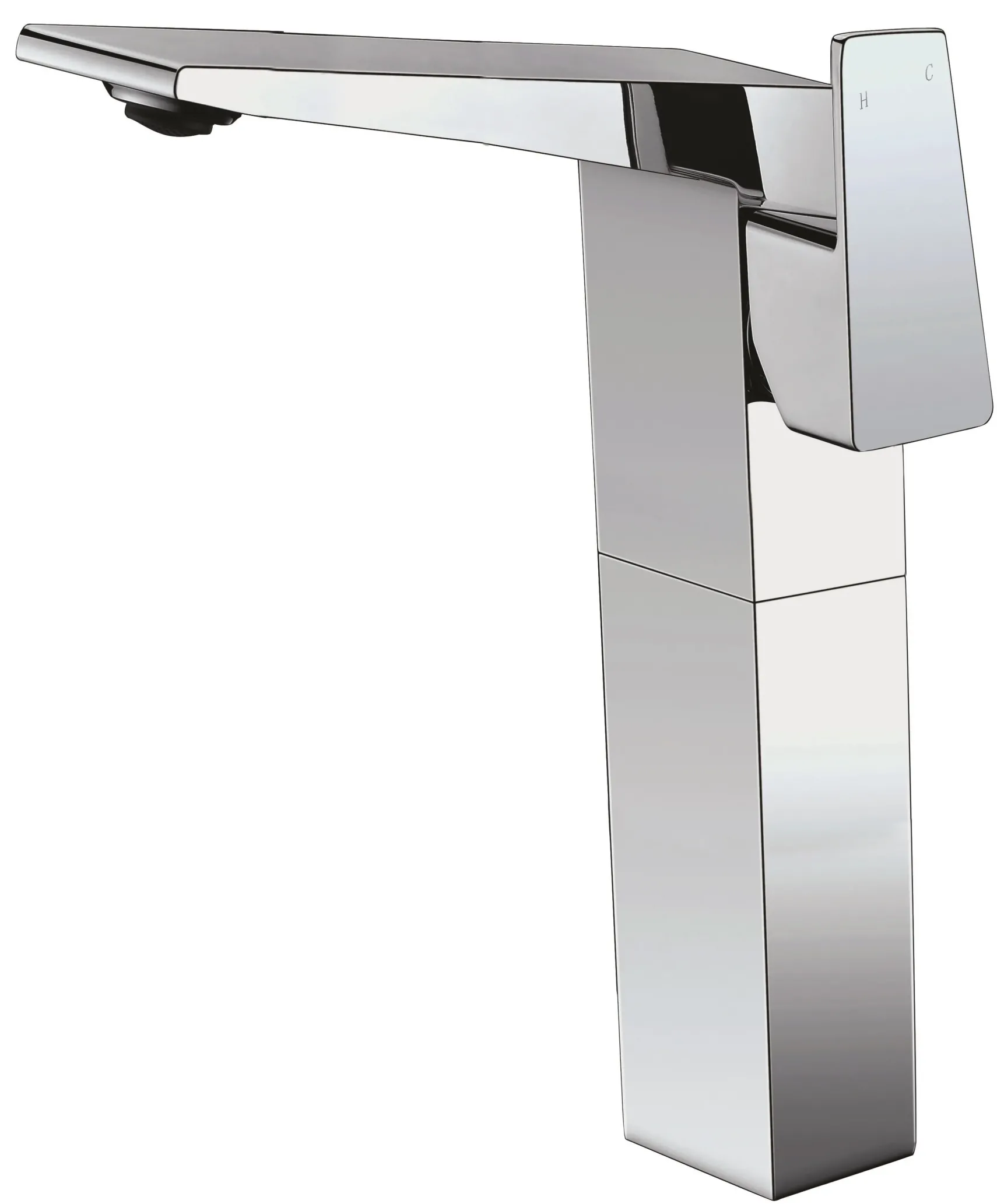 ALFI Polished Chrome Single Hole Tall Bathroom Faucet, AB1475-PC