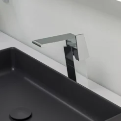 ALFI Polished Chrome Single Hole Tall Bathroom Faucet, AB1475-PC