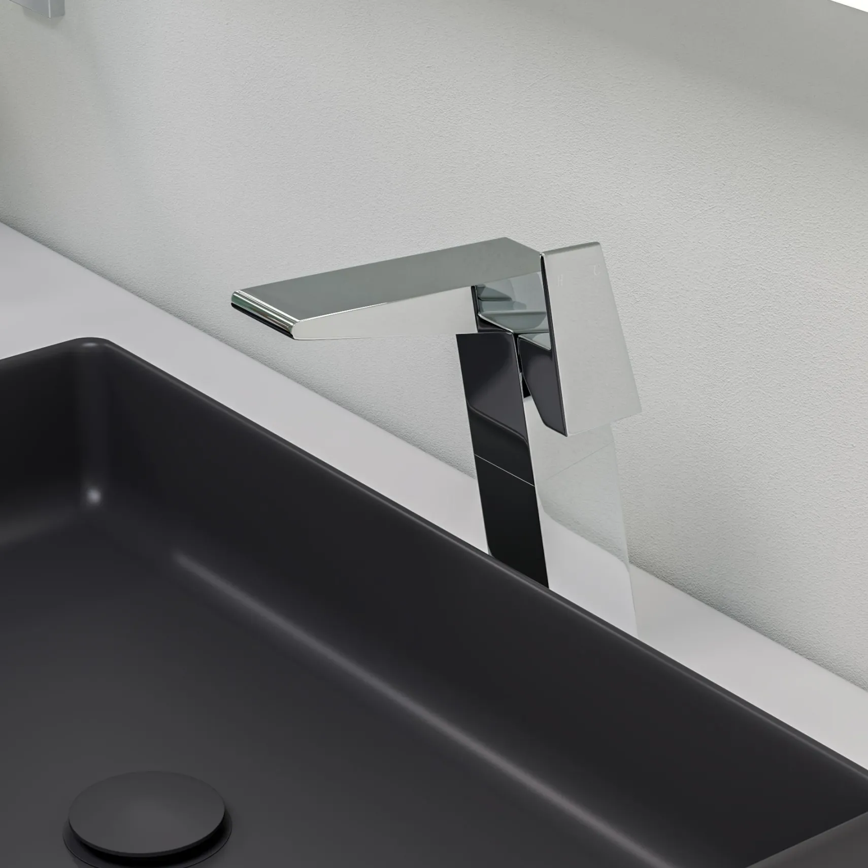 ALFI Polished Chrome Single Hole Tall Bathroom Faucet, AB1475-PC