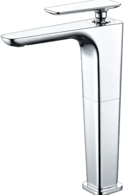 ALFI Polished Chrome Tall Single Hole Modern Bathroom Faucet, AB1778-PC