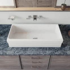 ALFI Polished Chrome Widespread Wall Mounted Modern Waterfall Bathroom Faucet, AB1796-PC