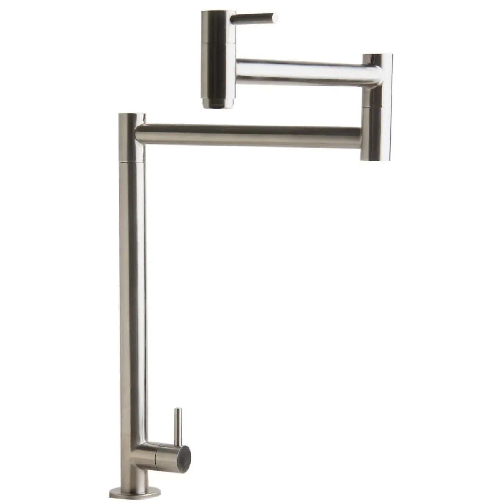 ALFI Polished Stainless Steel Retractable Pot Filler Faucet, AB5018-PSS
