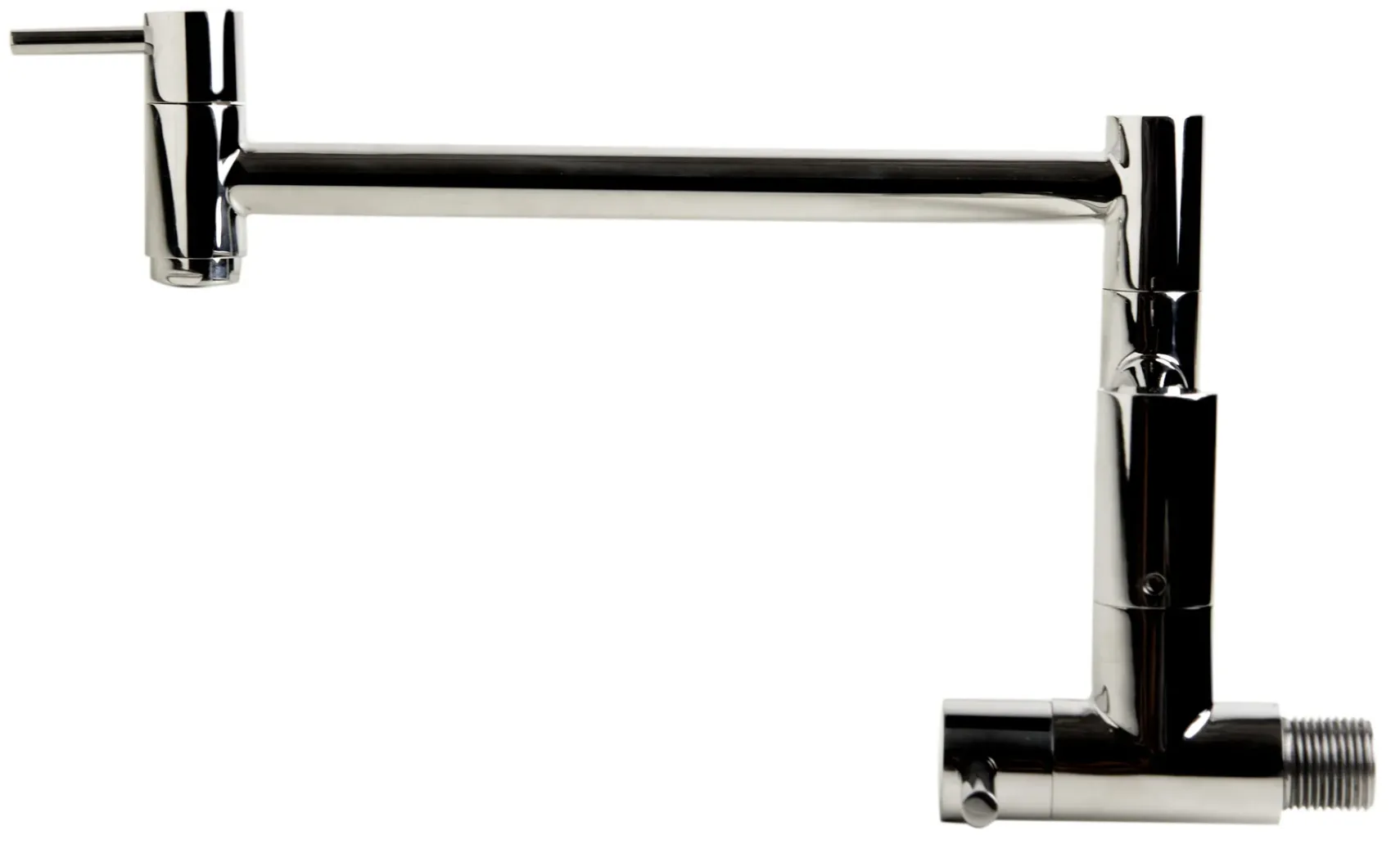 ALFI Polished Stainless Steel Retractable Pot Filler Faucet, AB5019-PSS