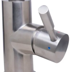 ALFI Solid Brushed Stainless Steel Single Hole Pull Down Kitchen Faucet, AB2028-BSS