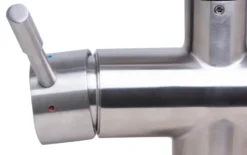 ALFI Solid Brushed Stainless Steel Retractable Single Hole Kitchen Faucet, AB2038-BSS