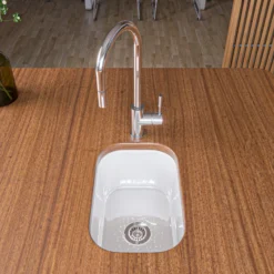 ALFI Solid Polished Stainless Steel Single Hole Pull Down Kitchen Faucet, AB2028-PSS