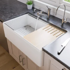ALFI Solid Polished Stainless Steel Pull Out Single Hole Kitchen Faucet, AB2025-PSS