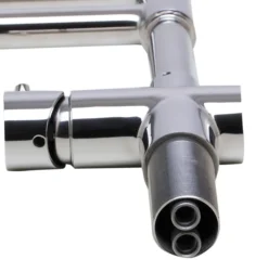 ALFI Solid Polished Stainless Steel Retractable Single Hole Kitchen Faucet, AB2038-PSS