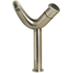 ALFI Tall Wave Brushed Nickel Single Lever Bathroom Faucet, AB1570-BN