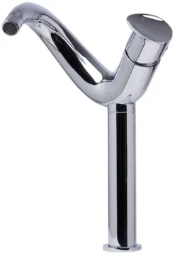 ALFI Tall Wave Polished Chrome Single Lever Bathroom Faucet, AB1570-PC