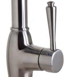 ALFI Traditional Solid Brushed Stainless Steel Pull Down Kitchen Faucet, AB2043-BSS