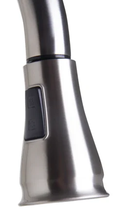 ALFI Traditional Solid Brushed Stainless Steel Pull Down Kitchen Faucet, AB2043-BSS