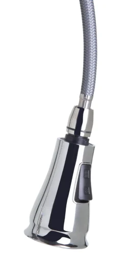 ALFI Traditional Solid Polished Stainless Steel Pull Down Kitchen Faucet, AB2043-PSS
