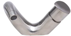 ALFI Wave Brushed Nickel Single Lever Bathroom Faucet, AB1572-BN