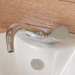 ALFI Wave Polished Chrome Single Lever Bathroom Faucet, AB1572-PC