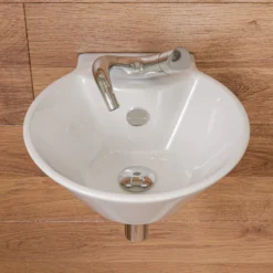 ALFI Wave Polished Chrome Single Lever Bathroom Faucet, AB1572-PC