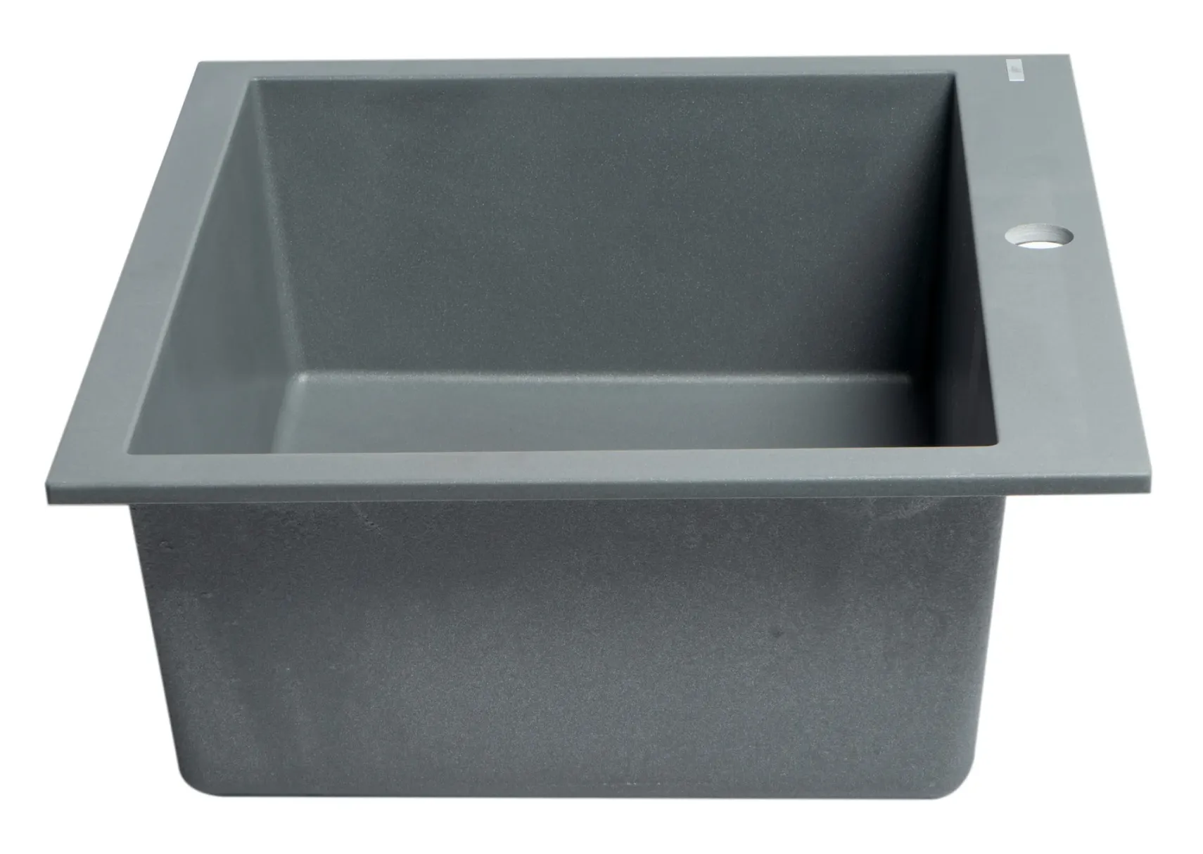 ALFI brand AB2420DI-T Titanium 24" Drop-In Single Bowl Granite Composite Kitchen Sink