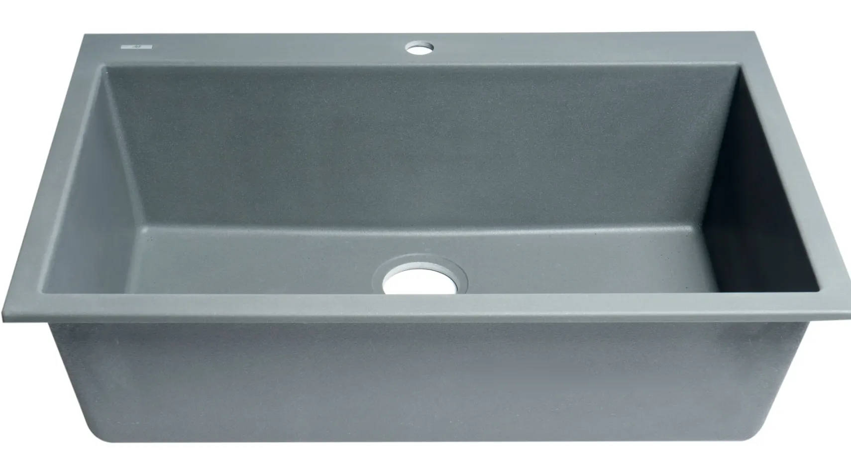 ALFI brand AB3322DI-T Titanium 33" Single Bowl Drop In Granite Composite Kitchen Sink