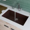 ALFI brand AB3020UM-C Chocolate 30" Undermount Single Bowl Granite Composite Kitchen Sink
