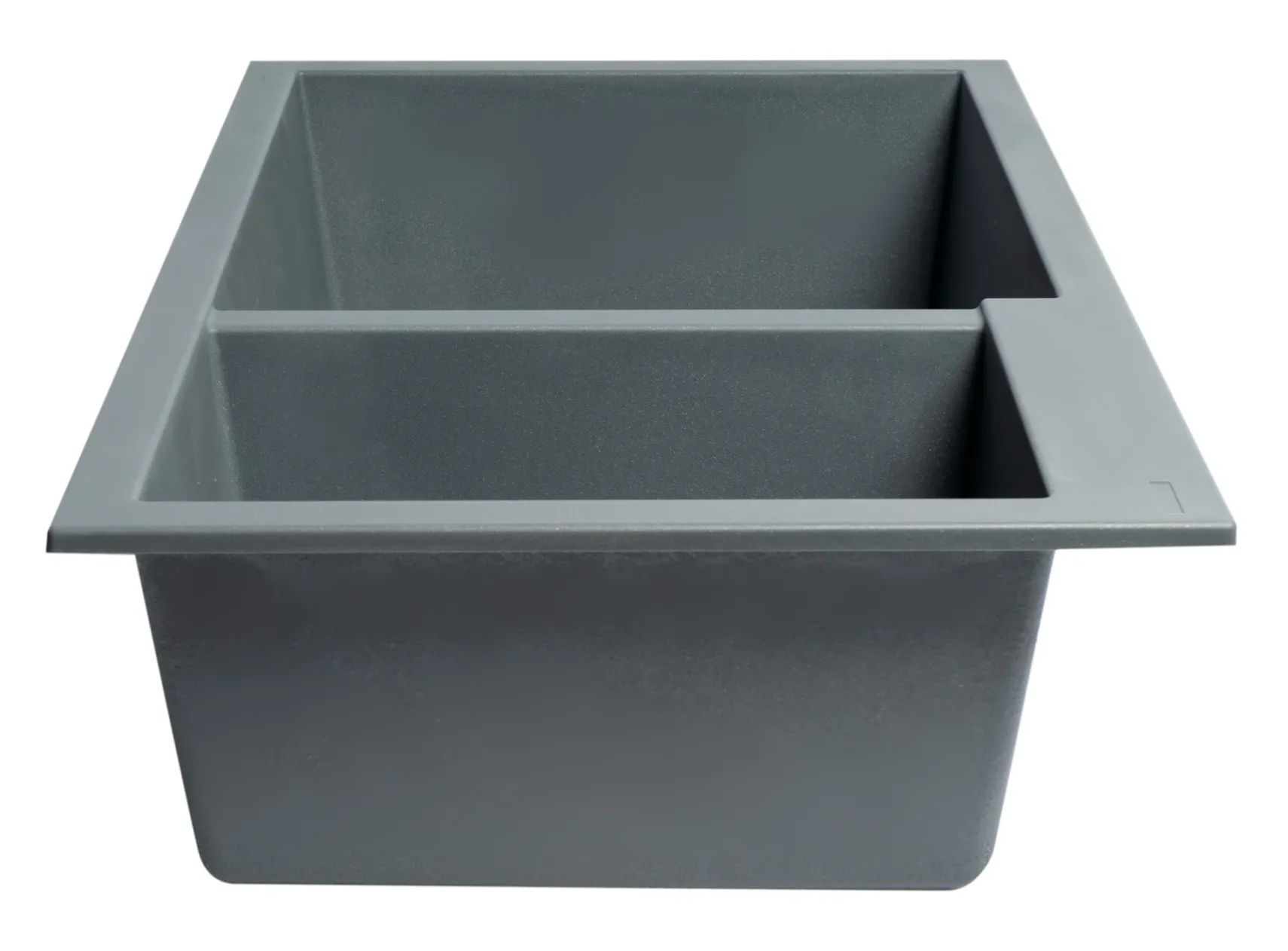 ALFI brand AB3319UM-T Titanium 34" Double Bowl Undermount Granite Composite Kitchen Sink