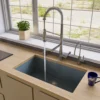 ALFI brand AB3322UM-T Titanium 33" Single Bowl Undermount Granite Composite Kitchen Sink