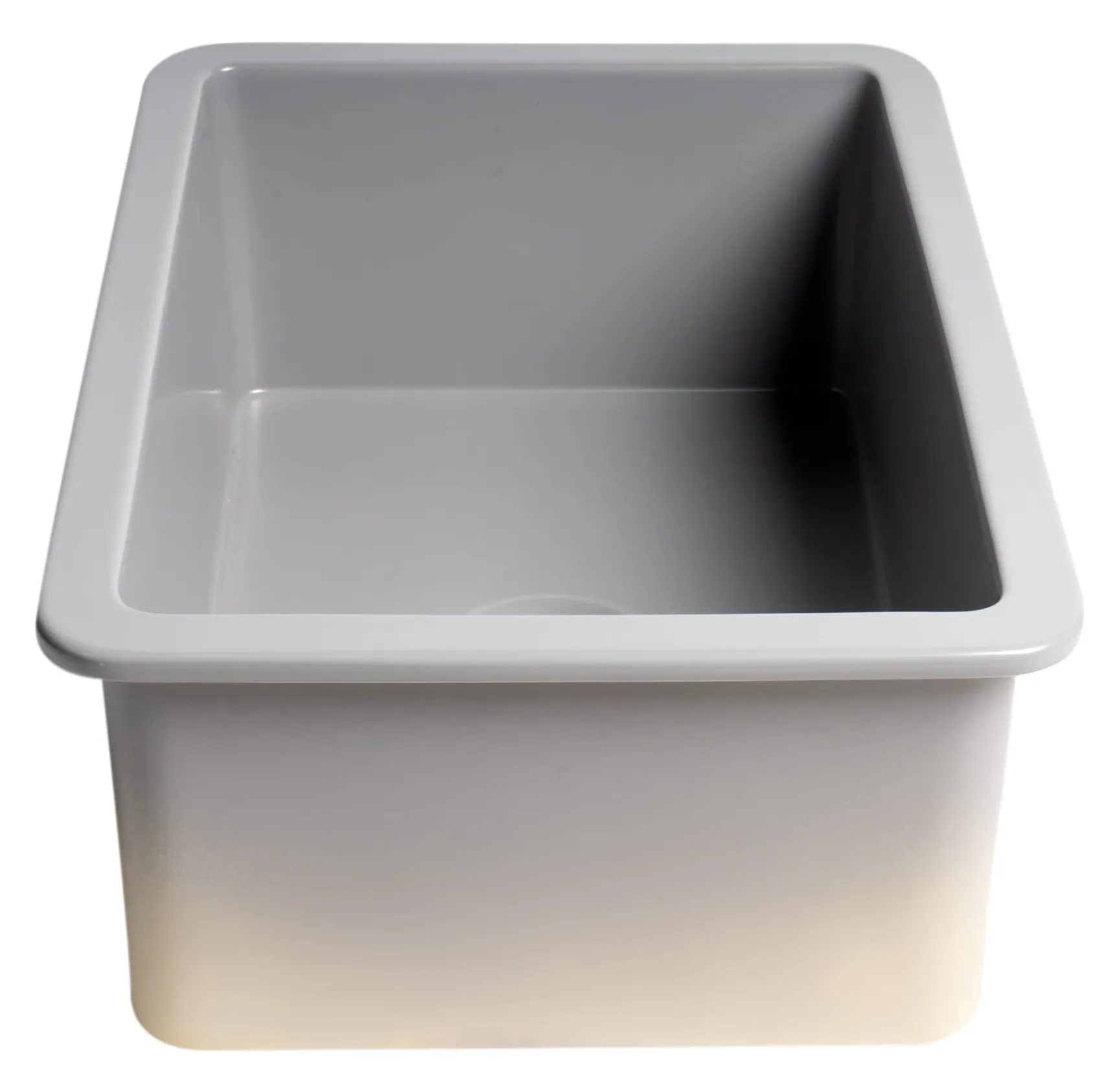 ALFI brand 27" Dual Mount Fireclay Kitchen Sink, Gray Matte, No Faucet Hole, ABF2718UD-GM