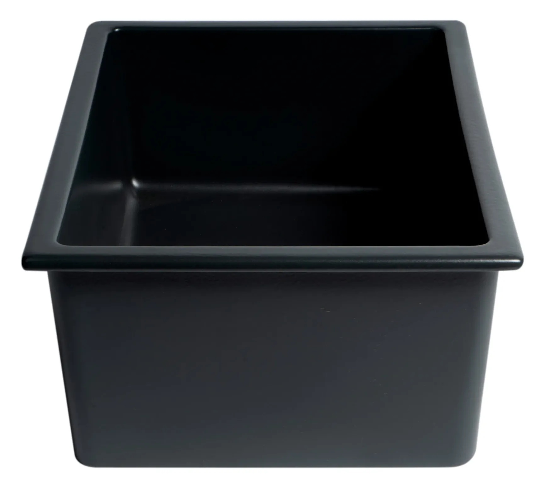 ALFI brand 24" Dual Mount Fireclay Kitchen Sink, Black Matte, No Faucet Hole, AB2418UD-BM
