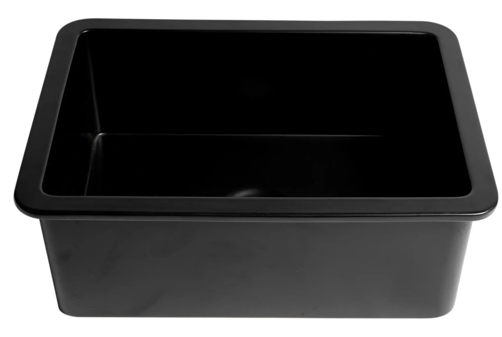 ALFI brand 27" Dual Mount Fireclay Kitchen Sink, Black Matte, No Faucet Hole, ABF2718UD-BM
