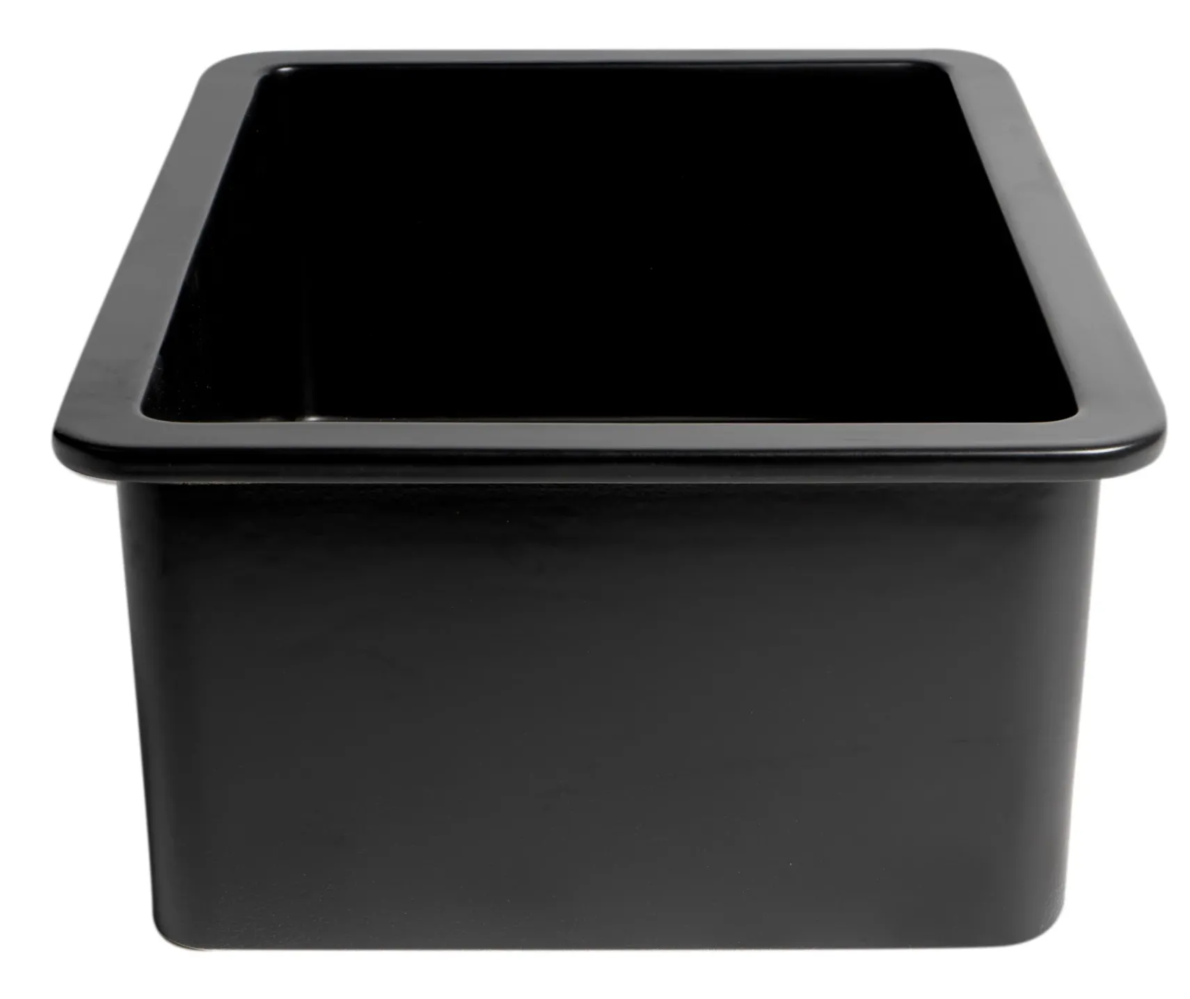 ALFI brand 27" Dual Mount Fireclay Kitchen Sink, Black Matte, No Faucet Hole, ABF2718UD-BM