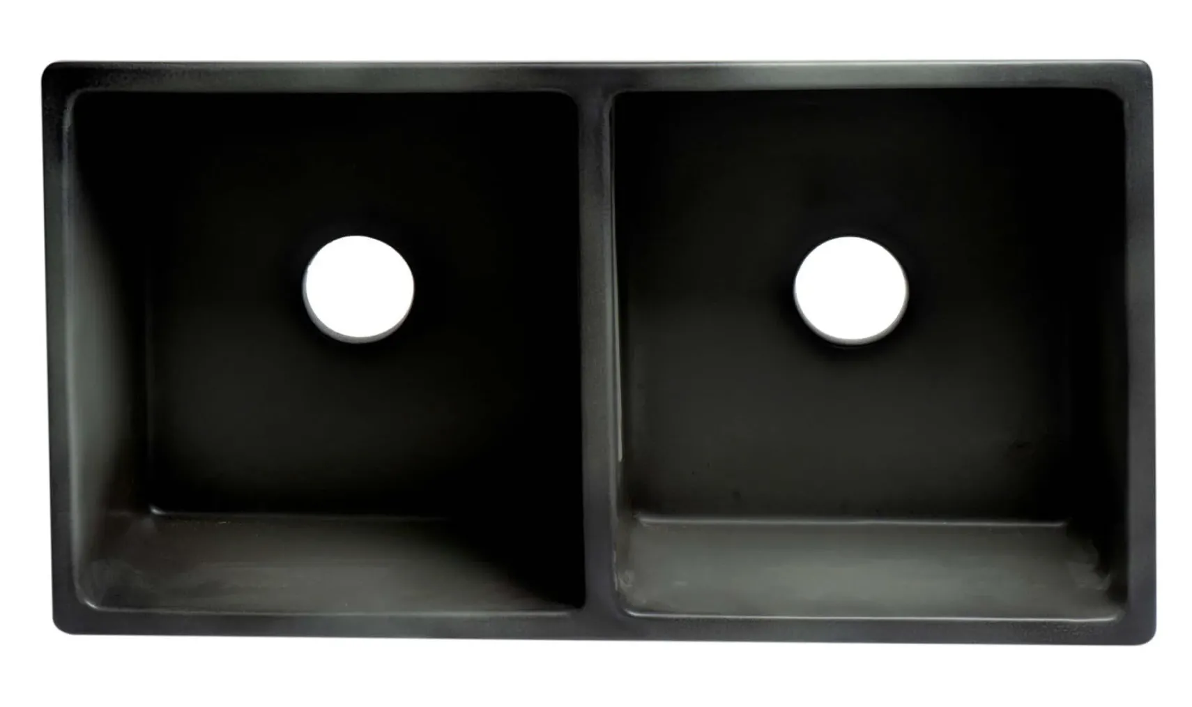 ALFI brand 33" Fireclay Farmhouse Sink, 50/50 Double Bowl, Concrete, ABCO3318DB