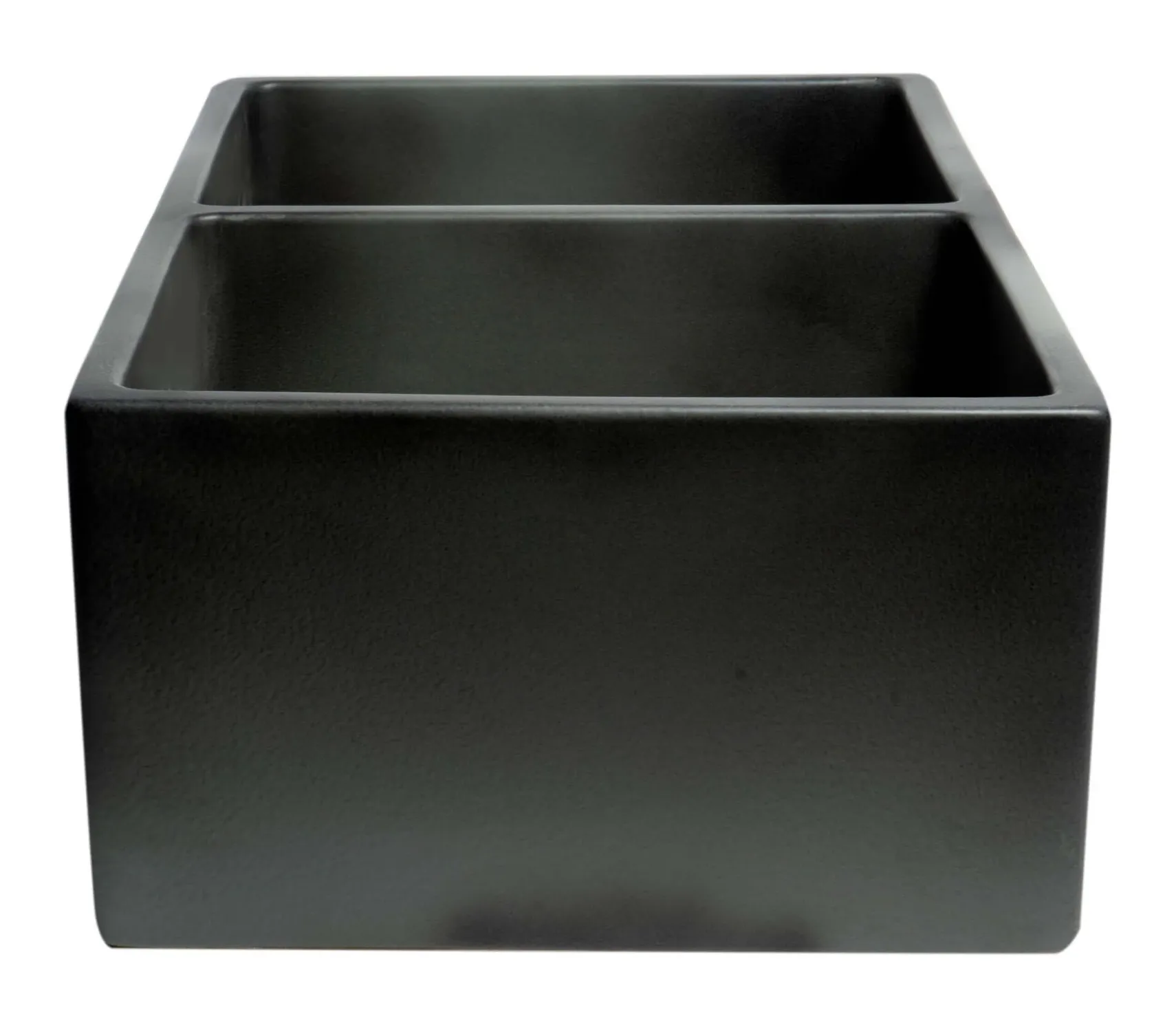 ALFI brand 33" Fireclay Farmhouse Sink, 50/50 Double Bowl, Concrete, ABCO3318DB