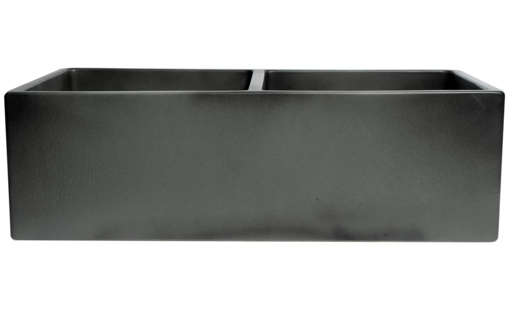ALFI brand 33" Fireclay Farmhouse Sink, 50/50 Double Bowl, Concrete, ABCO3318DB