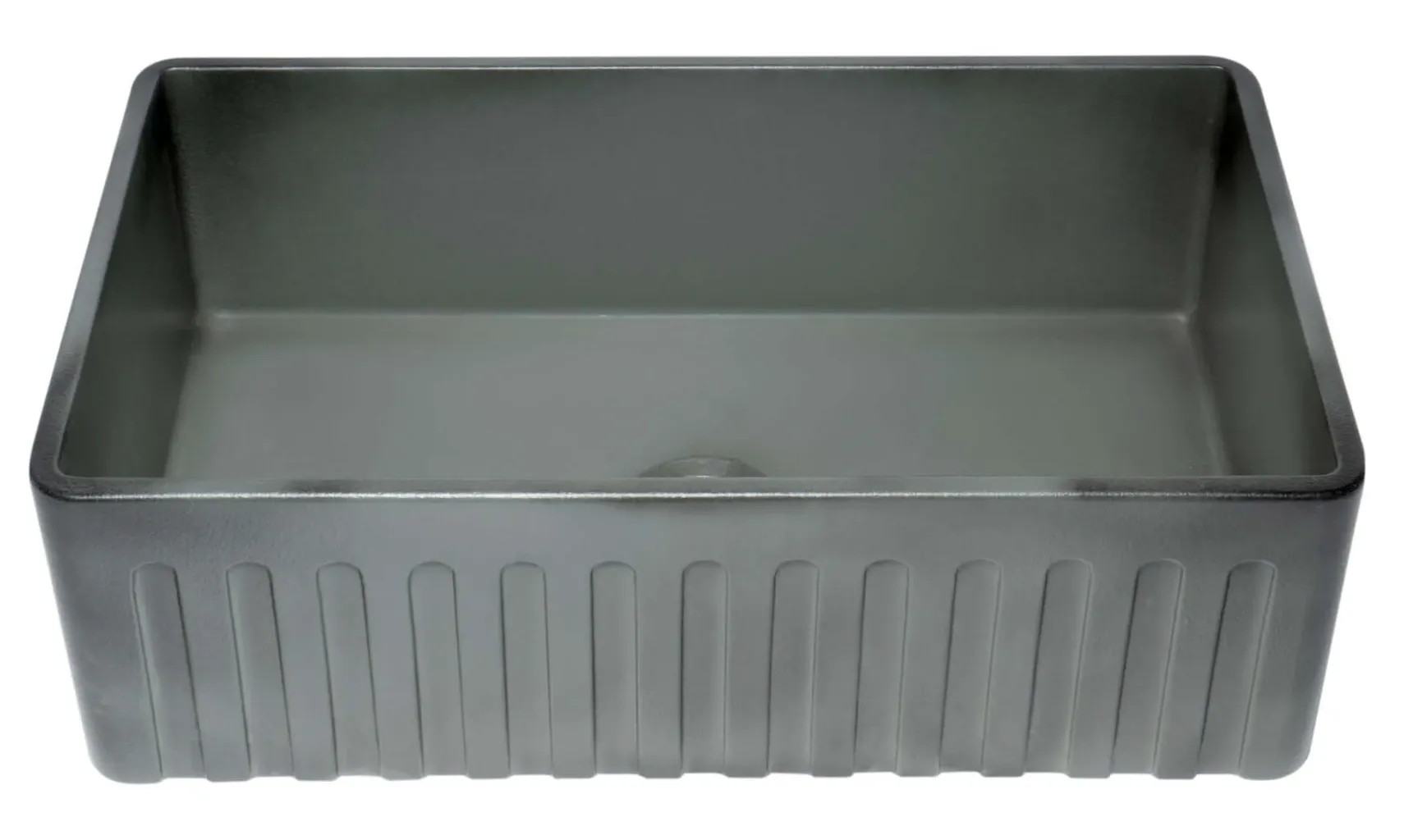 ALFI brand 33" Fireclay Farmhouse Sink, Concrete, ABCO3320SB