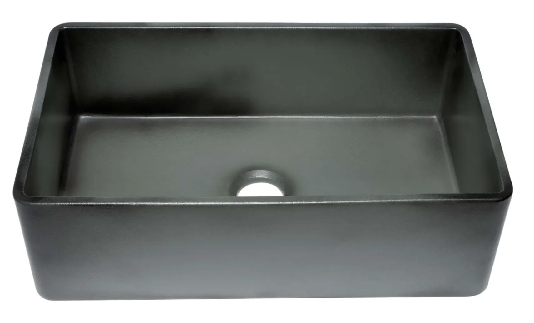ALFI brand 33" Fireclay Farmhouse Sink, Concrete, ABCO3320SB