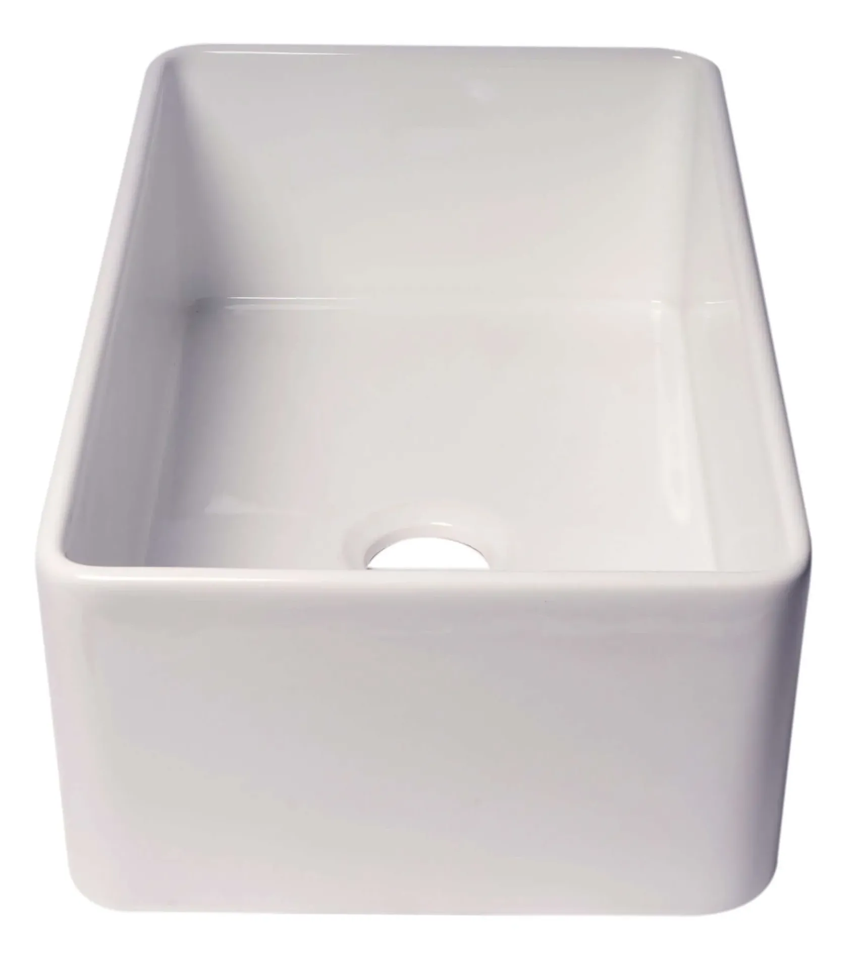 ALFI brand 30" Fireclay Farmhouse Sink, White, ABF3018-W
