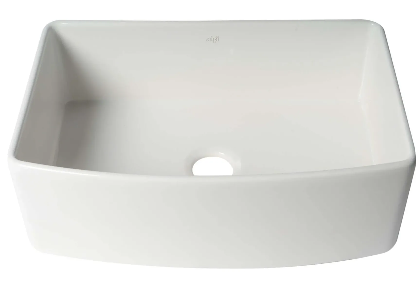 ALFI brand 30" Fireclay Farmhouse Sink with Accessories, White, ABFC3020-W