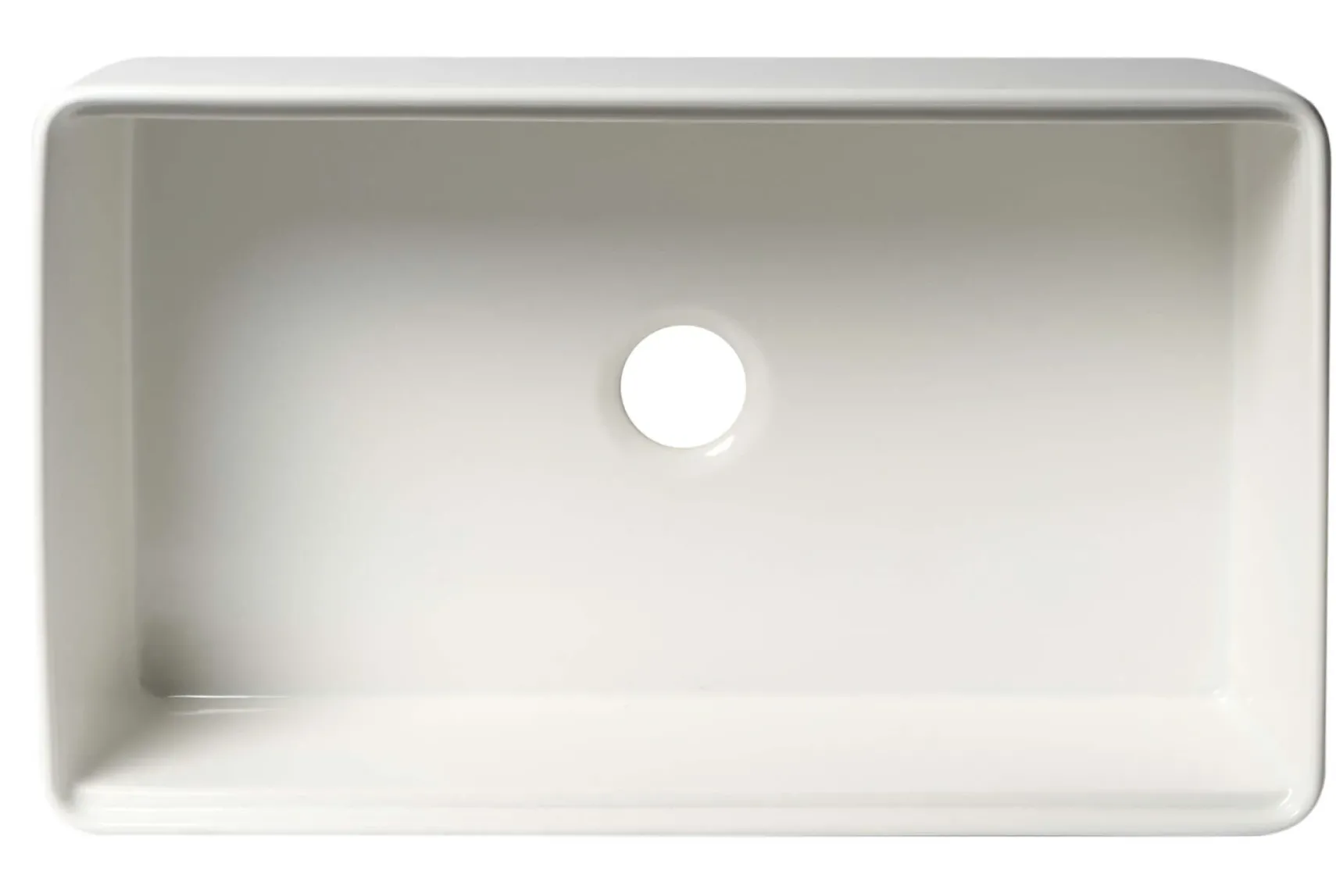 ALFI brand 33" Fireclay Workstation Farmhouse Sink with Accessories, White, ABFS3320S-W