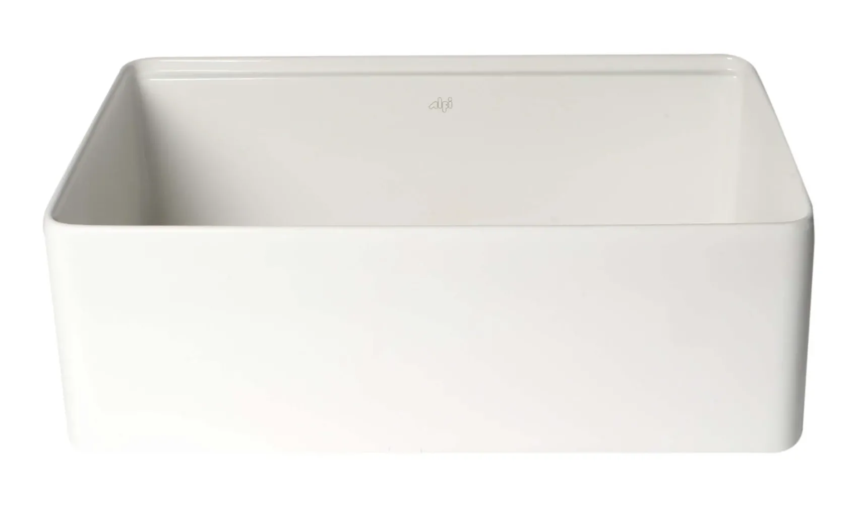 ALFI brand 30" Fireclay Workstation Farmhouse Sink with Accessories, White, ABFS3020-W