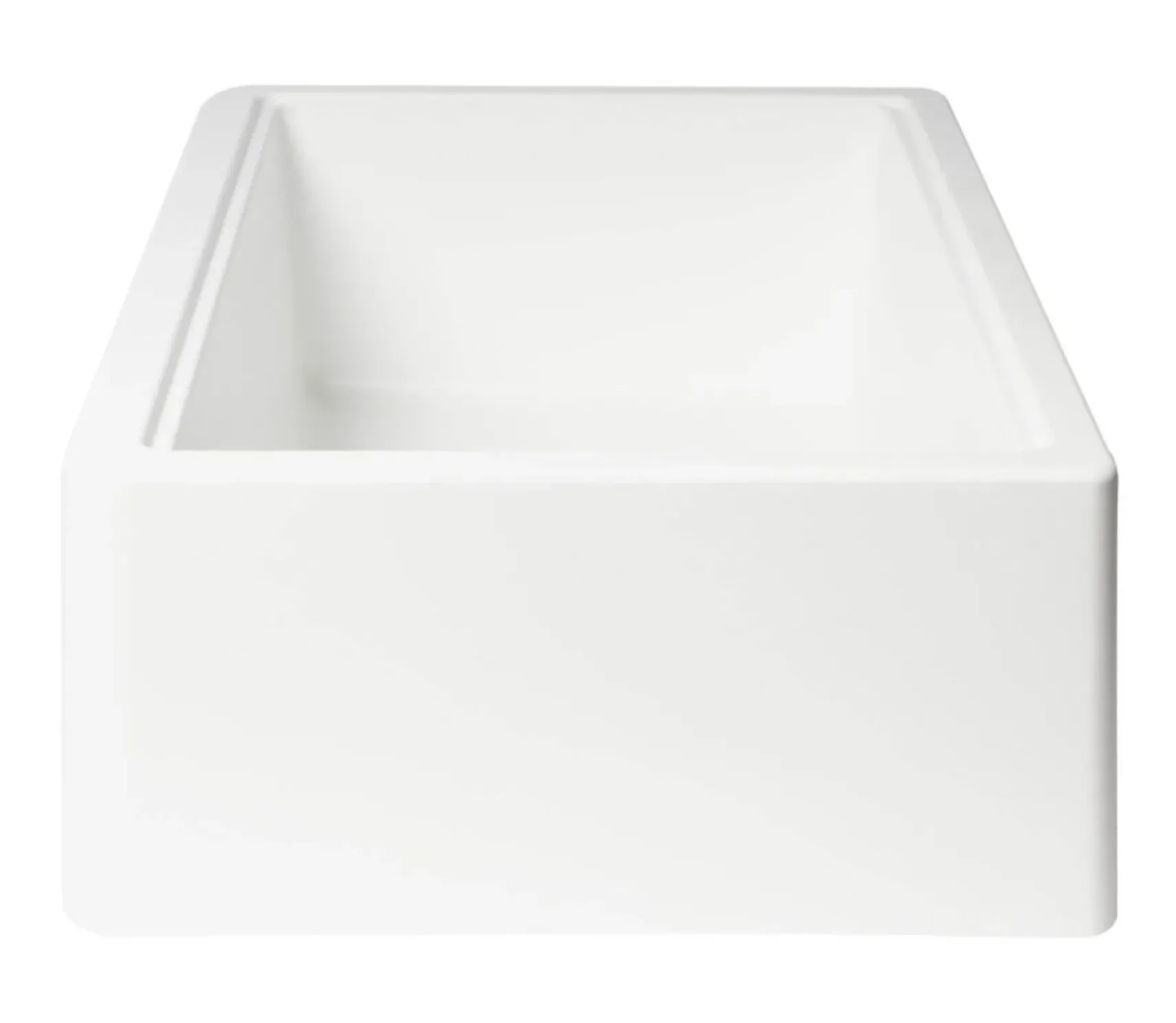 ALFI brand 33" Granite Composite Workstation Farmhouse Sink with Accessories, White, No Faucet Hole, AB33FARM-W