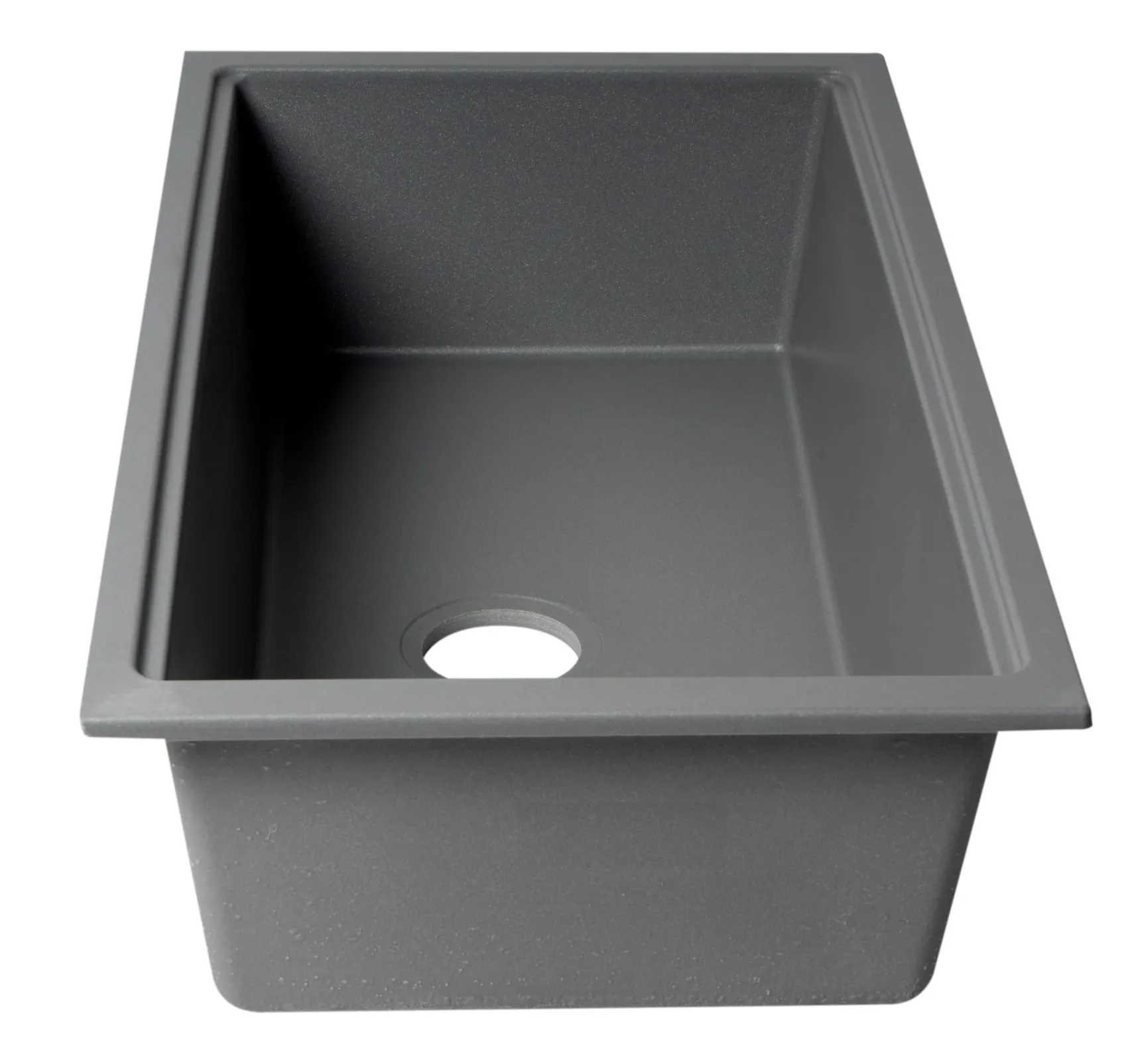 ALFI brand 34" Under Mount Granite Composite Workstation Kitchen Sink with Accessories, Titanium, No Faucet Hole, AB3418SBUM-T