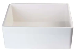 ALFI 26" Contemporary Smooth Fireclay Farmhouse Apron Sink, Biscuit, AB505-B