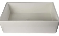 ALFI 33" Single Bowl Fireclay Farmhouse Apron Sink, Biscuit, AB533-B