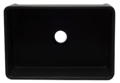 ALFI 30" Single Bowl Fireclay Farmhouse Apron Sink, Black Matte, AB3020SB-BM