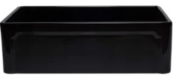 ALFI 33" Single Bowl Fireclay Farmhouse Apron Sink, Black Gloss, AB3320SB-BG