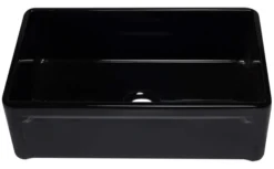 ALFI 33" Single Bowl Fireclay Farmhouse Apron Sink, Black Gloss, AB3320SB-BG