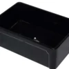 ALFI 30" Single Bowl Fireclay Farmhouse Apron Sink, Black Gloss, AB3020SB-BG